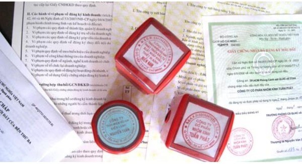 Làm lại con dấu công ty bị mất